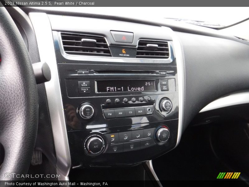 Pearl White / Charcoal 2013 Nissan Altima 2.5 S