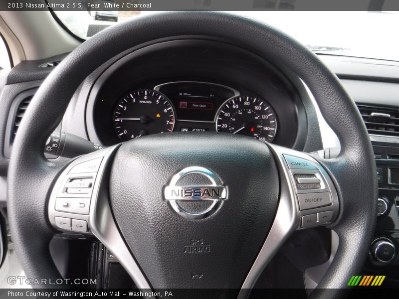 Pearl White / Charcoal 2013 Nissan Altima 2.5 S