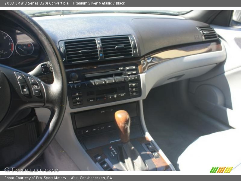 Titanium Silver Metallic / Black 2003 BMW 3 Series 330i Convertible