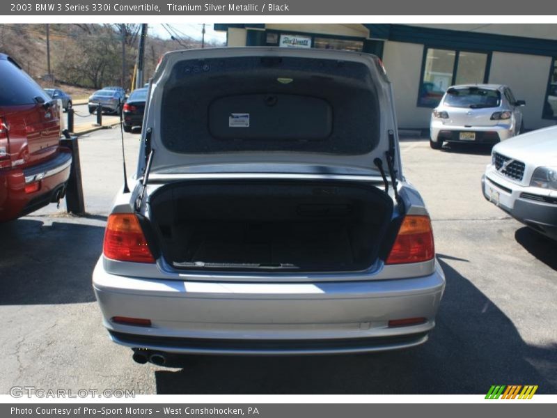 Titanium Silver Metallic / Black 2003 BMW 3 Series 330i Convertible
