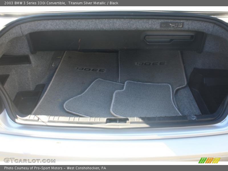 Titanium Silver Metallic / Black 2003 BMW 3 Series 330i Convertible