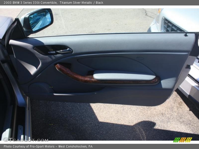 Titanium Silver Metallic / Black 2003 BMW 3 Series 330i Convertible