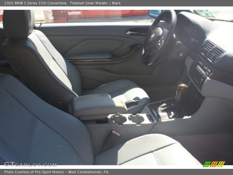 Titanium Silver Metallic / Black 2003 BMW 3 Series 330i Convertible