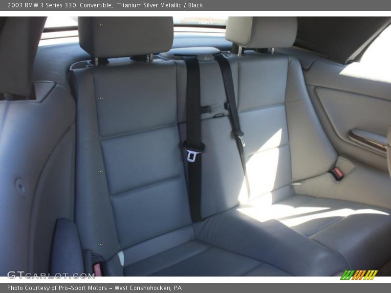 Titanium Silver Metallic / Black 2003 BMW 3 Series 330i Convertible