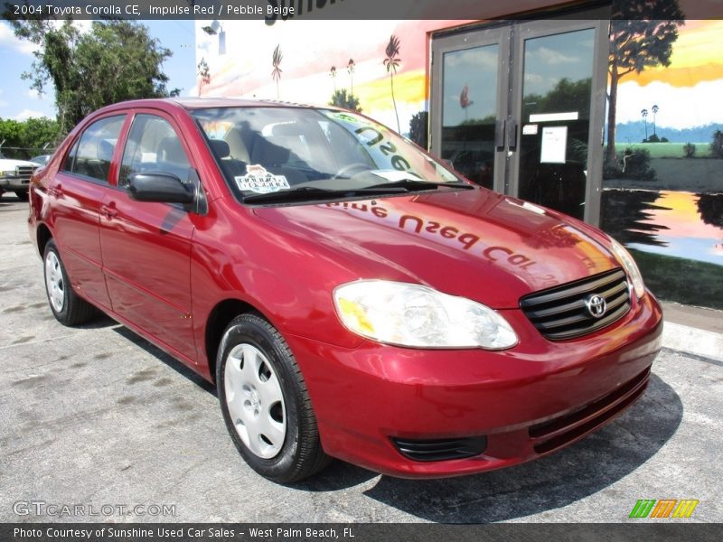 Front 3/4 View of 2004 Corolla CE