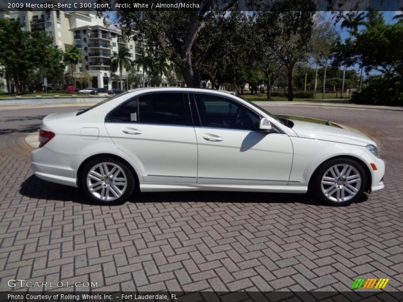 Arctic White / Almond/Mocha 2009 Mercedes-Benz C 300 Sport