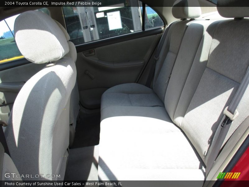 Impulse Red / Pebble Beige 2004 Toyota Corolla CE