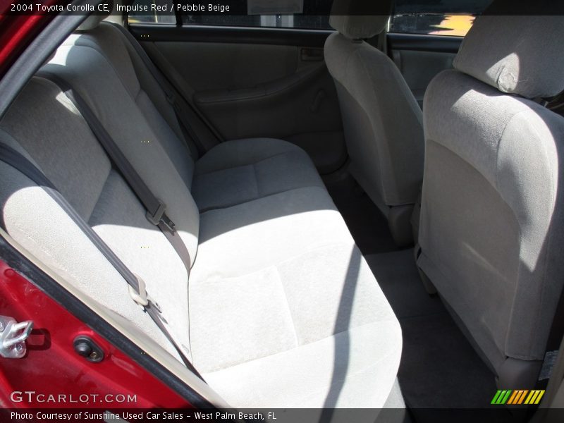 Impulse Red / Pebble Beige 2004 Toyota Corolla CE