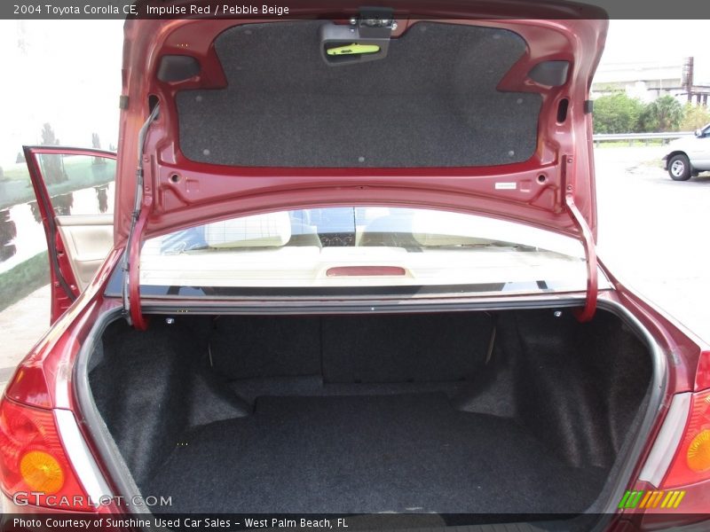 Impulse Red / Pebble Beige 2004 Toyota Corolla CE