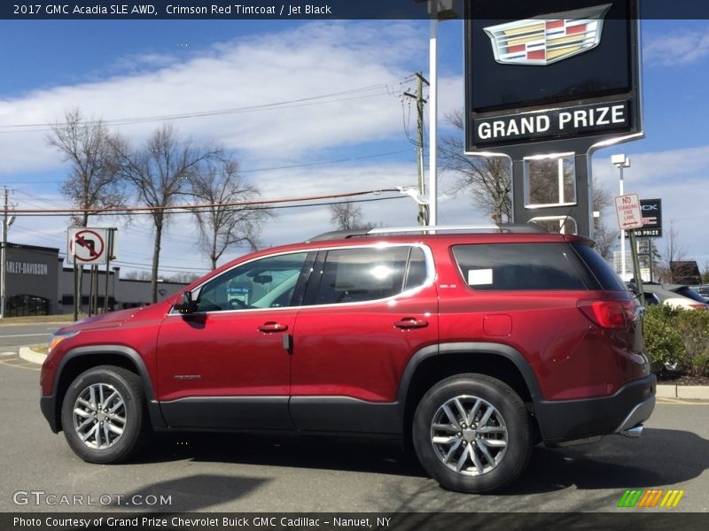 Crimson Red Tintcoat / Jet Black 2017 GMC Acadia SLE AWD