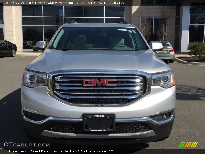 Quicksilver Metallic / Dark Ash Gray/Light Ash Gray 2017 GMC Acadia SLE AWD