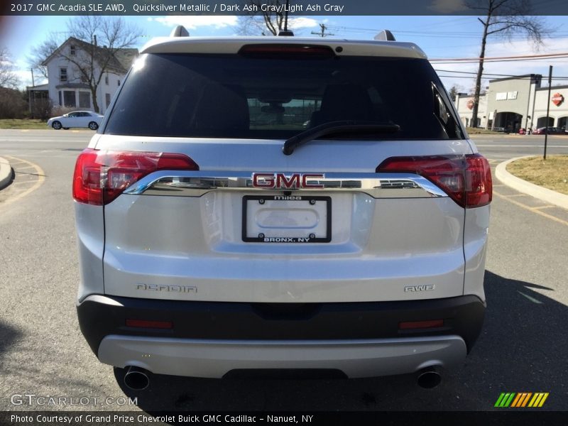 Quicksilver Metallic / Dark Ash Gray/Light Ash Gray 2017 GMC Acadia SLE AWD