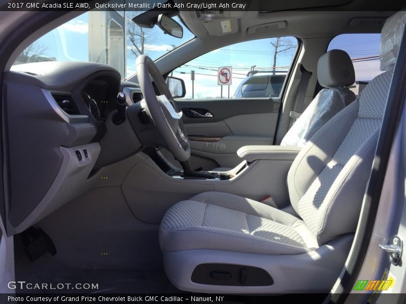 Quicksilver Metallic / Dark Ash Gray/Light Ash Gray 2017 GMC Acadia SLE AWD
