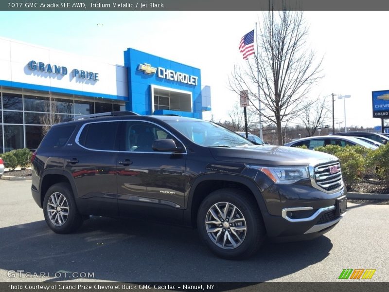 Iridium Metallic / Jet Black 2017 GMC Acadia SLE AWD