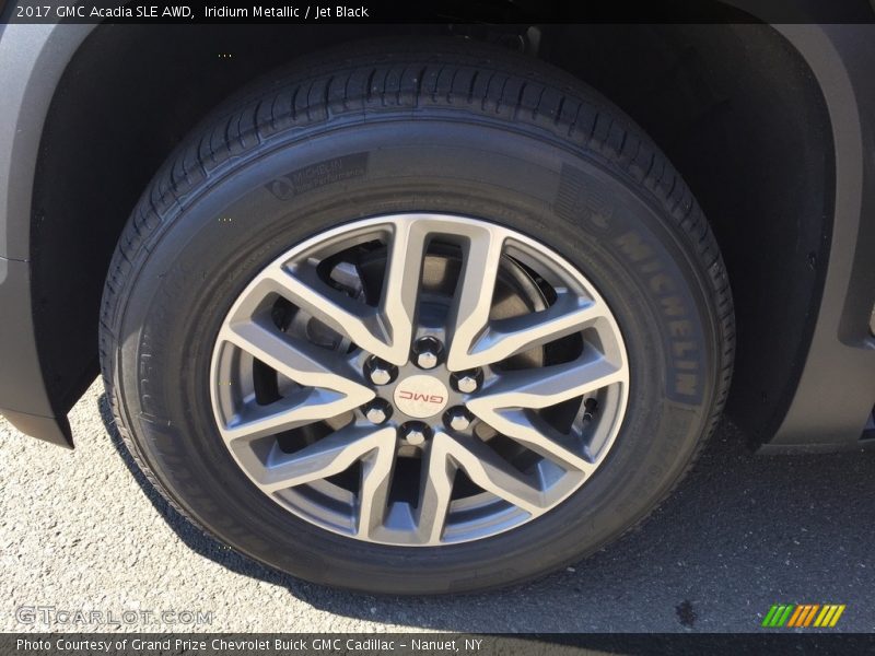 Iridium Metallic / Jet Black 2017 GMC Acadia SLE AWD