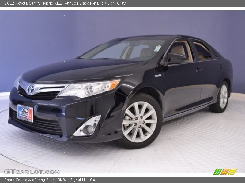Attitude Black Metallic / Light Gray 2012 Toyota Camry Hybrid XLE