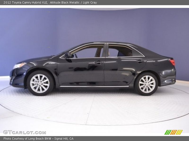 Attitude Black Metallic / Light Gray 2012 Toyota Camry Hybrid XLE
