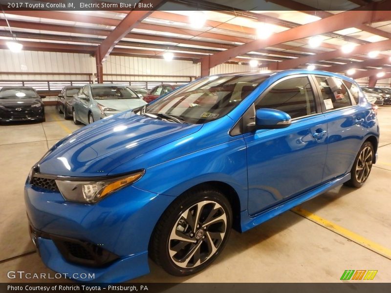 Electric Storm Blue / Black 2017 Toyota Corolla iM