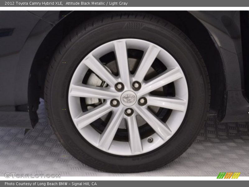 Attitude Black Metallic / Light Gray 2012 Toyota Camry Hybrid XLE