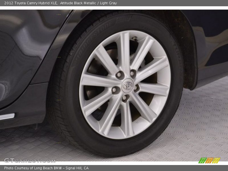 Attitude Black Metallic / Light Gray 2012 Toyota Camry Hybrid XLE