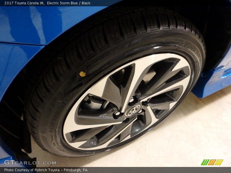 Electric Storm Blue / Black 2017 Toyota Corolla iM