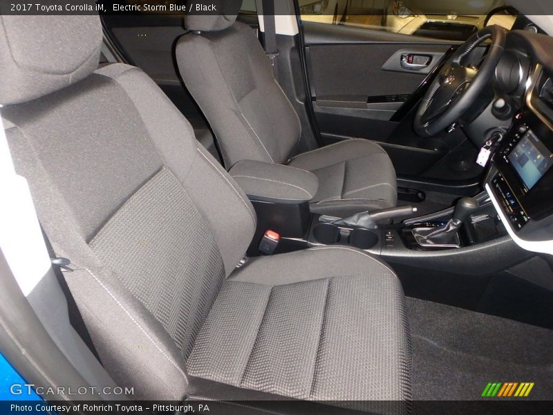 Electric Storm Blue / Black 2017 Toyota Corolla iM