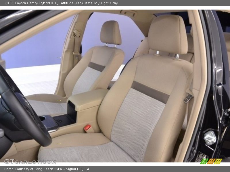 Attitude Black Metallic / Light Gray 2012 Toyota Camry Hybrid XLE