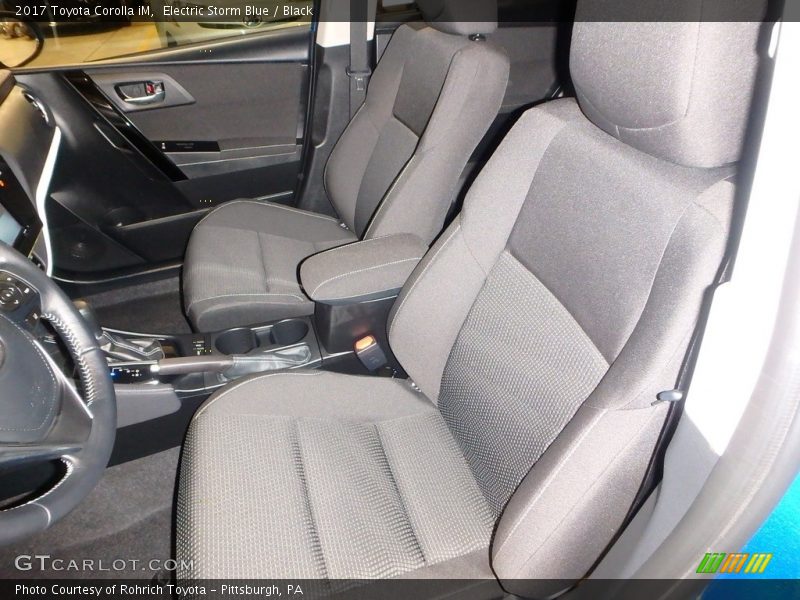 Electric Storm Blue / Black 2017 Toyota Corolla iM