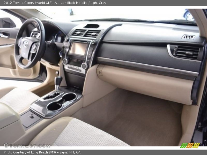 Attitude Black Metallic / Light Gray 2012 Toyota Camry Hybrid XLE