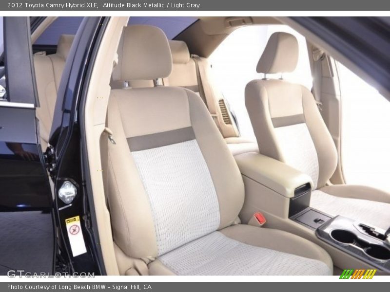 Attitude Black Metallic / Light Gray 2012 Toyota Camry Hybrid XLE