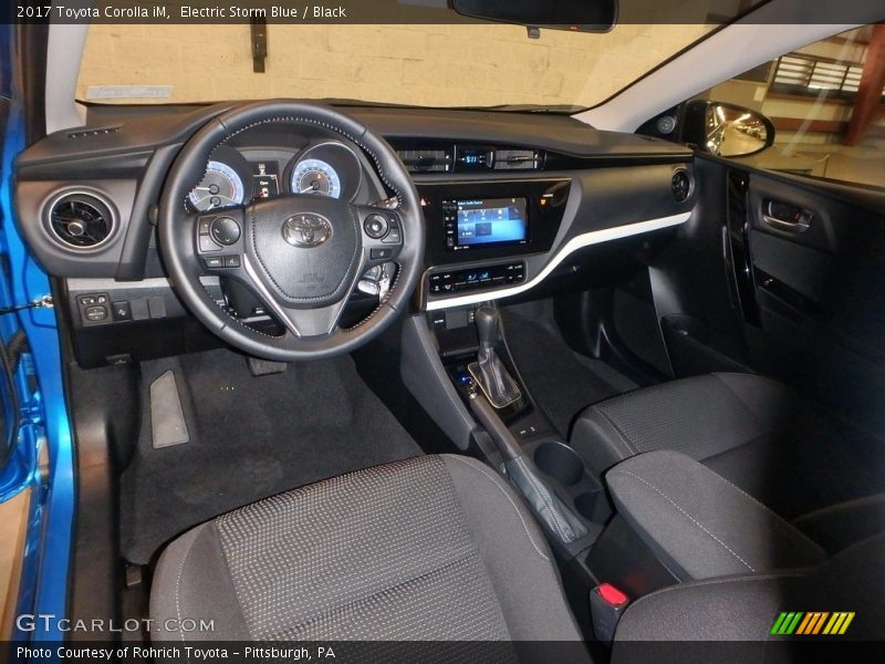 Electric Storm Blue / Black 2017 Toyota Corolla iM