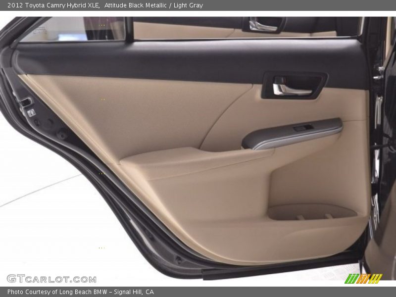 Attitude Black Metallic / Light Gray 2012 Toyota Camry Hybrid XLE