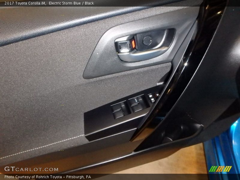 Electric Storm Blue / Black 2017 Toyota Corolla iM