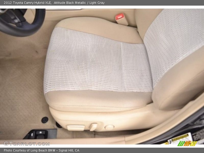 Attitude Black Metallic / Light Gray 2012 Toyota Camry Hybrid XLE