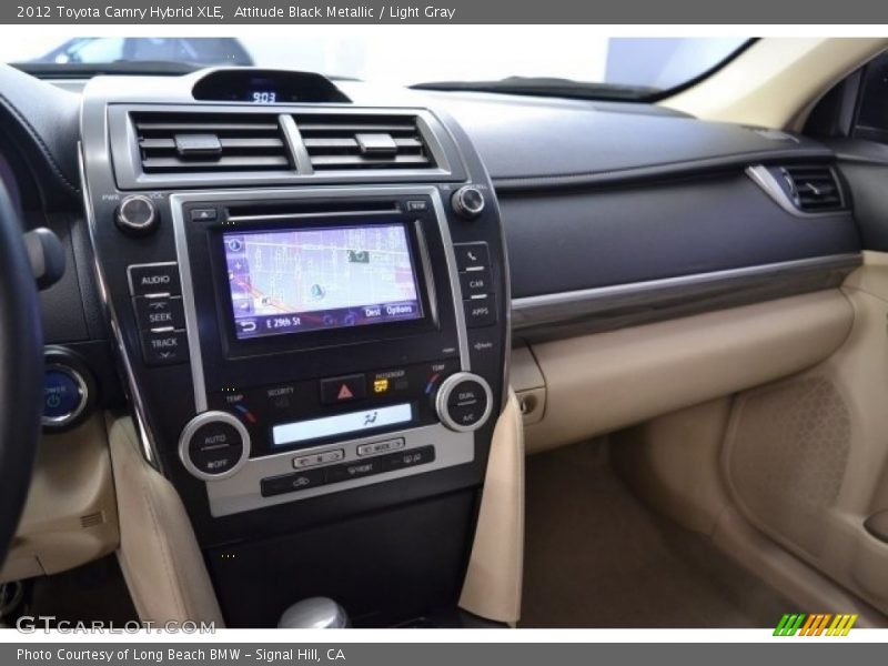 Attitude Black Metallic / Light Gray 2012 Toyota Camry Hybrid XLE