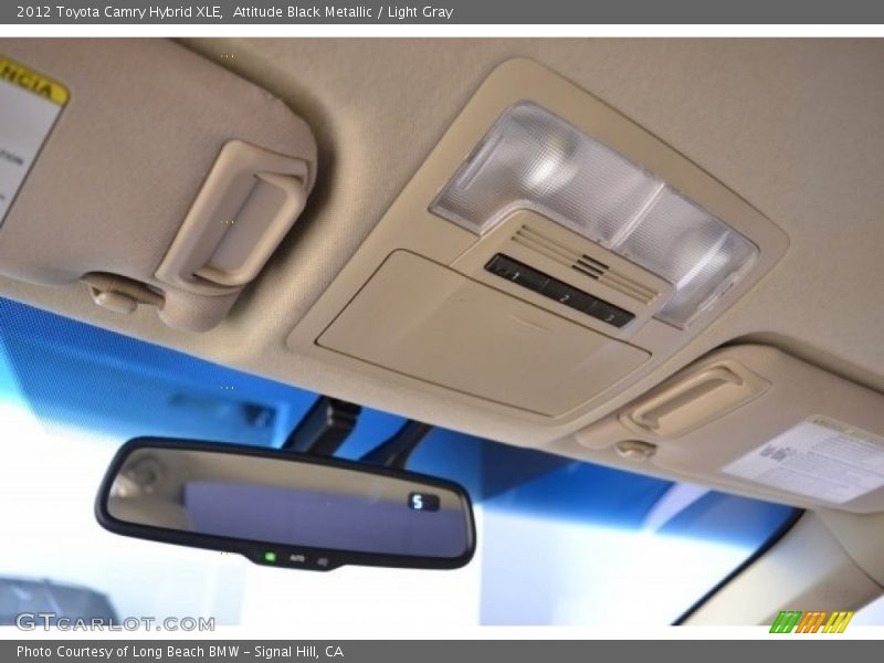 Attitude Black Metallic / Light Gray 2012 Toyota Camry Hybrid XLE