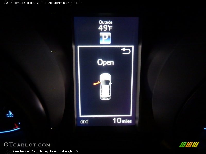 Electric Storm Blue / Black 2017 Toyota Corolla iM