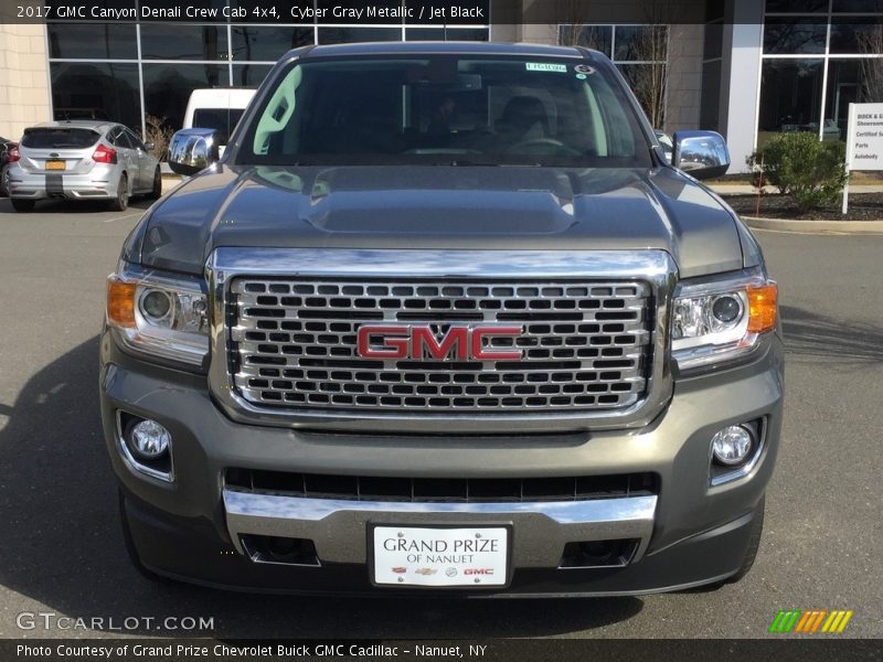 Cyber Gray Metallic / Jet Black 2017 GMC Canyon Denali Crew Cab 4x4
