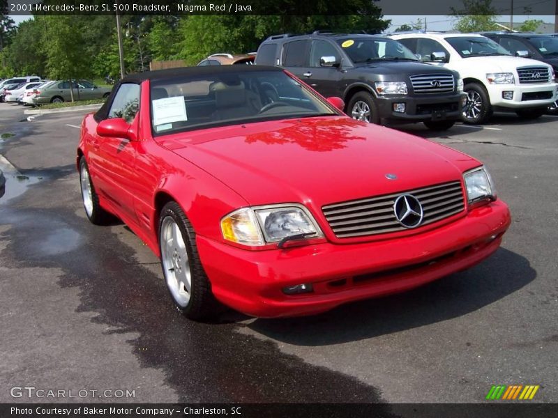 Magma Red / Java 2001 Mercedes-Benz SL 500 Roadster