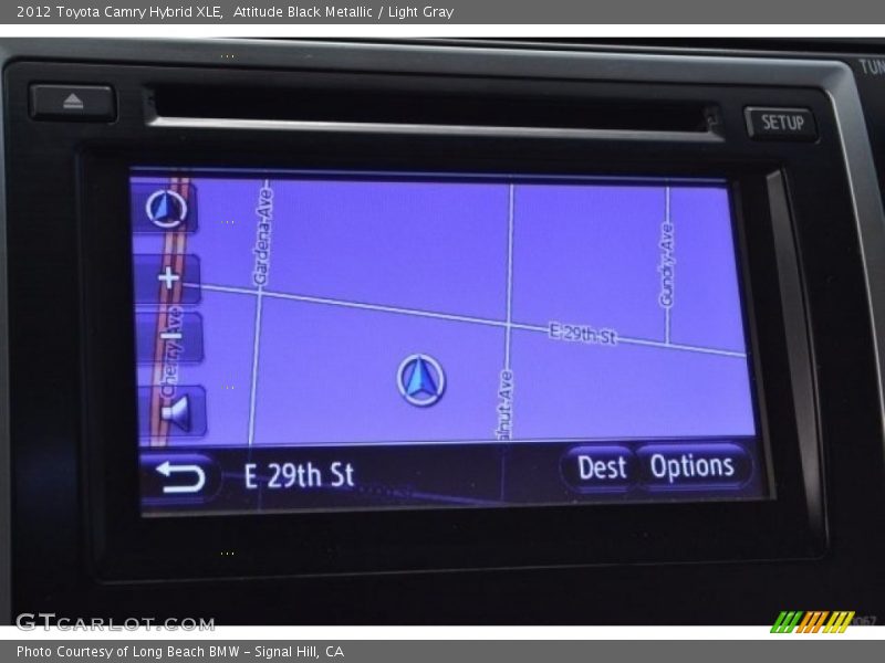 Attitude Black Metallic / Light Gray 2012 Toyota Camry Hybrid XLE