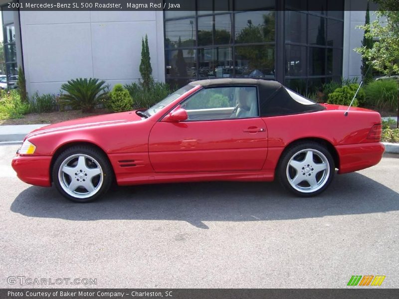 Magma Red / Java 2001 Mercedes-Benz SL 500 Roadster