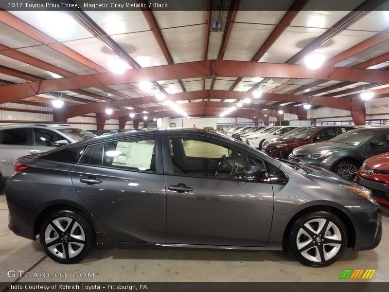 Magnetic Gray Metallic / Black 2017 Toyota Prius Three
