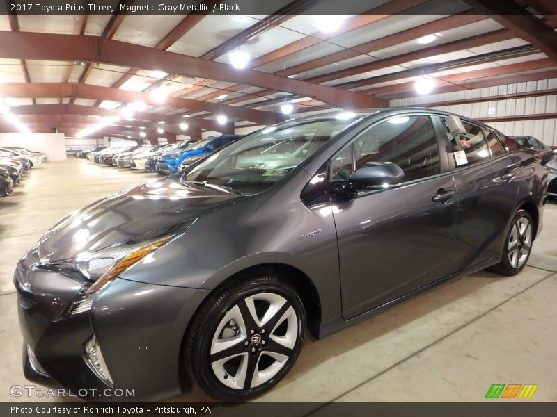 Magnetic Gray Metallic / Black 2017 Toyota Prius Three