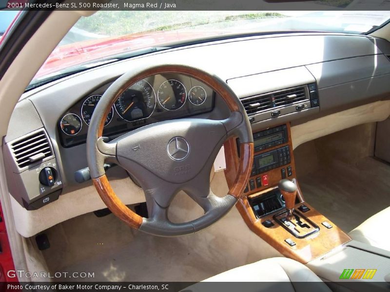 Magma Red / Java 2001 Mercedes-Benz SL 500 Roadster