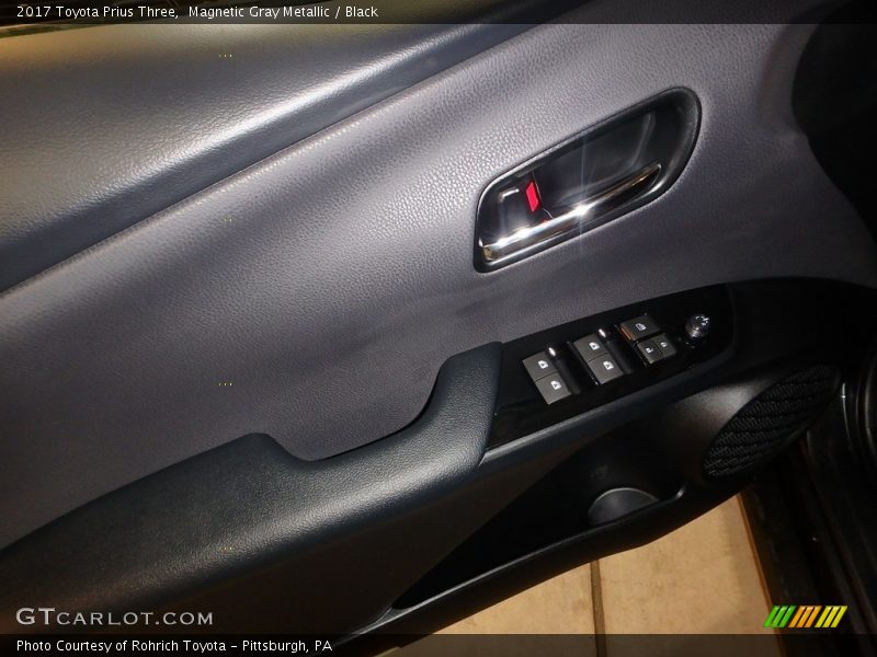 Magnetic Gray Metallic / Black 2017 Toyota Prius Three