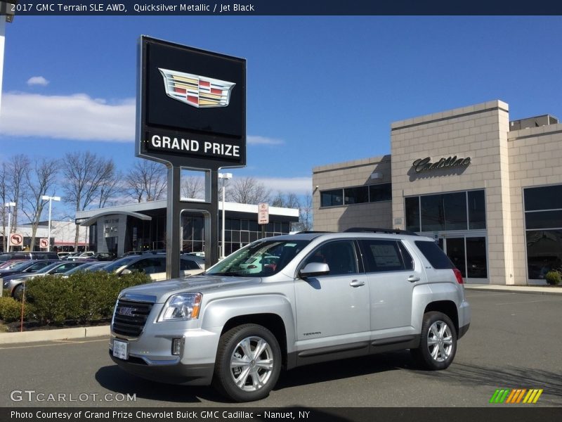 Quicksilver Metallic / Jet Black 2017 GMC Terrain SLE AWD