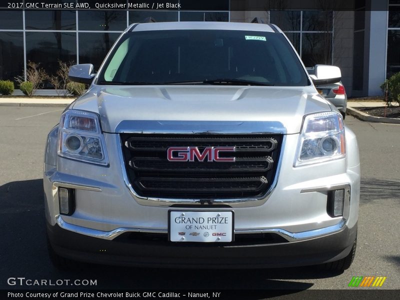 Quicksilver Metallic / Jet Black 2017 GMC Terrain SLE AWD