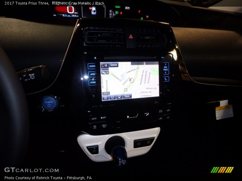 Magnetic Gray Metallic / Black 2017 Toyota Prius Three