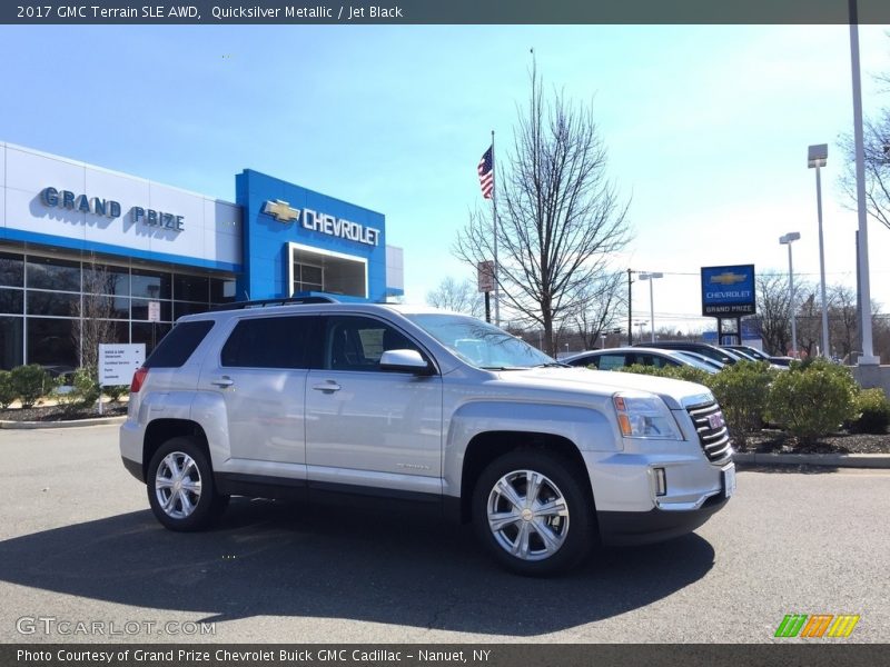 Quicksilver Metallic / Jet Black 2017 GMC Terrain SLE AWD