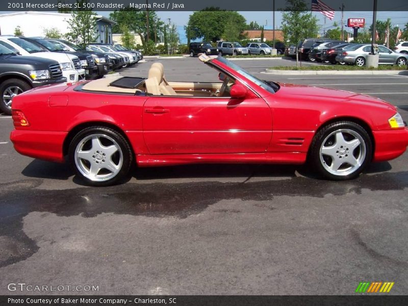 Magma Red / Java 2001 Mercedes-Benz SL 500 Roadster